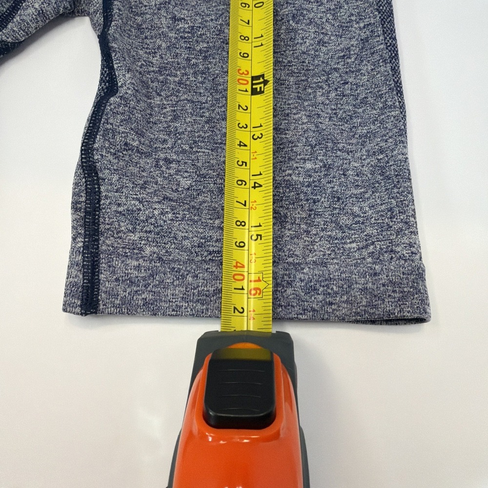 GYMSHARK‎ Women's High Waisted Flex Shorts Navy  and Gray Size Small Gym Workout - Picture 7 of 9